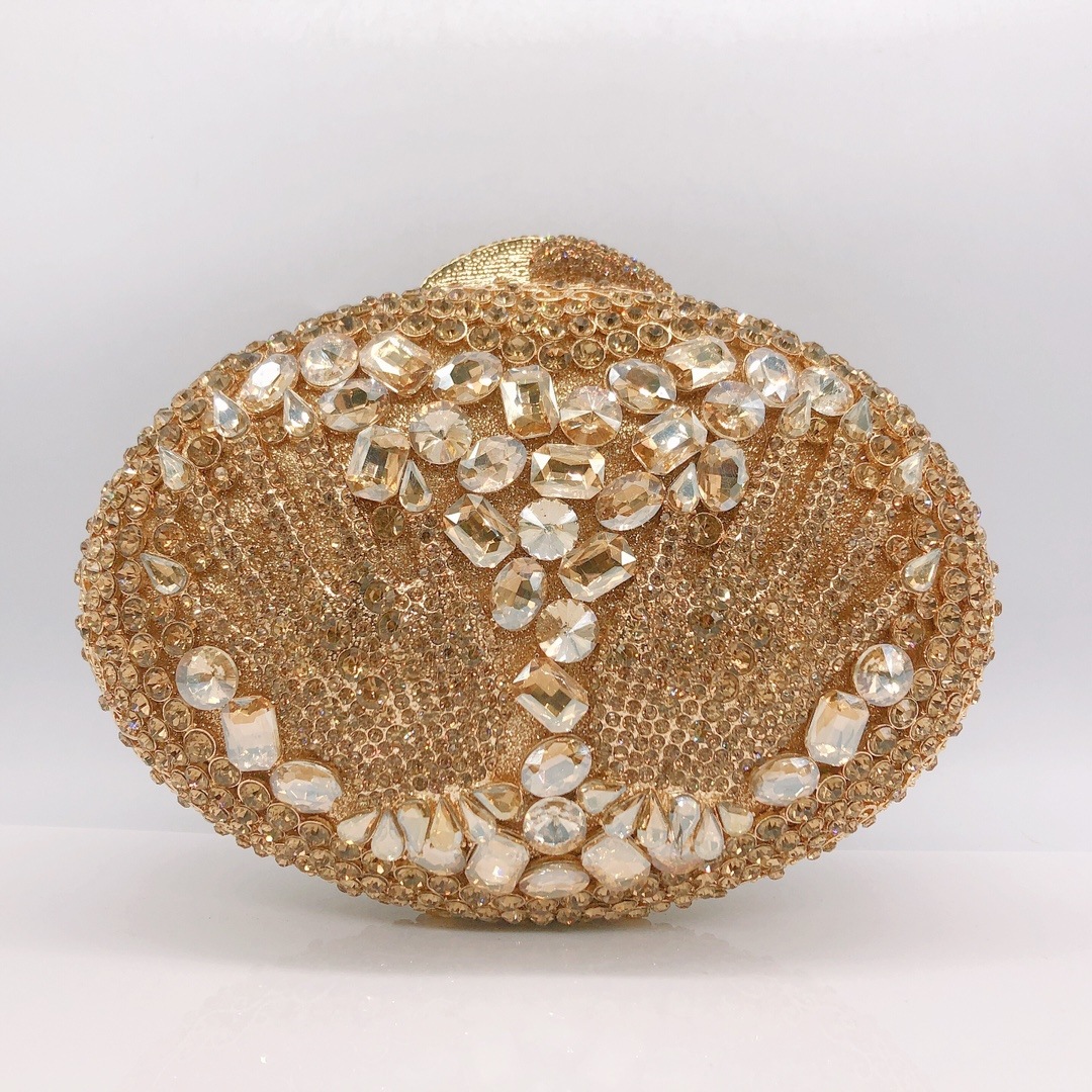 Selección estricta de nuevo paquete de cena de diamantes de palma transfronteriza, paquete de diamantes huecos de diamantes de mano de mujeres, embrague de mano