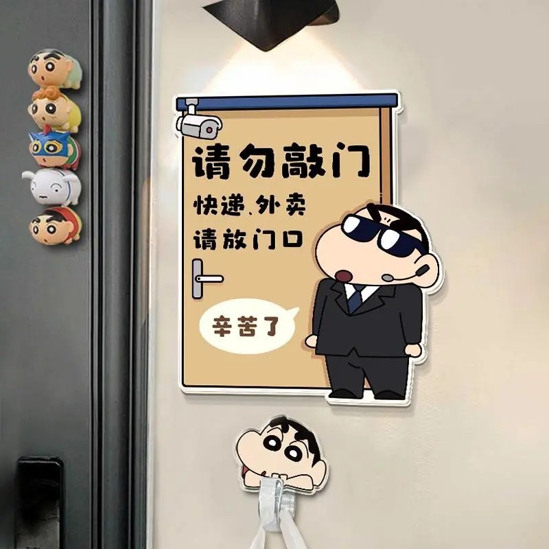 クレヨンしんちゃん宅配便玄関先置きアクリル製クリエイティブな玄関飾り漫画風装飾品|undefined