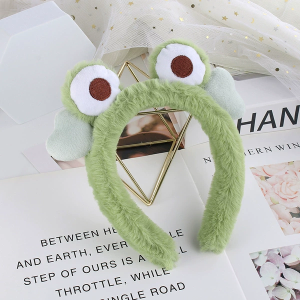 4# light green frog headband