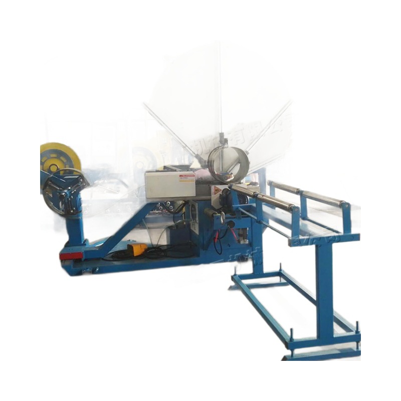 Máquina de tubería de aire espiral totalmente automática máquina de producción de tubería de suministro de aire de acero inoxidable ventilación de escape de humo máquina de bobina de chapa metálica