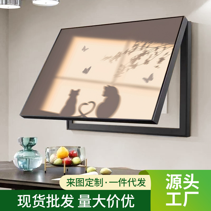 Cross-Border Decorative Paintings for Electric Meter Boxes, Customized According to Drawings, No Drilling Required, Simple Light and Shadow Switch Box Paintings, Electric Meter Box Cover Paintings
