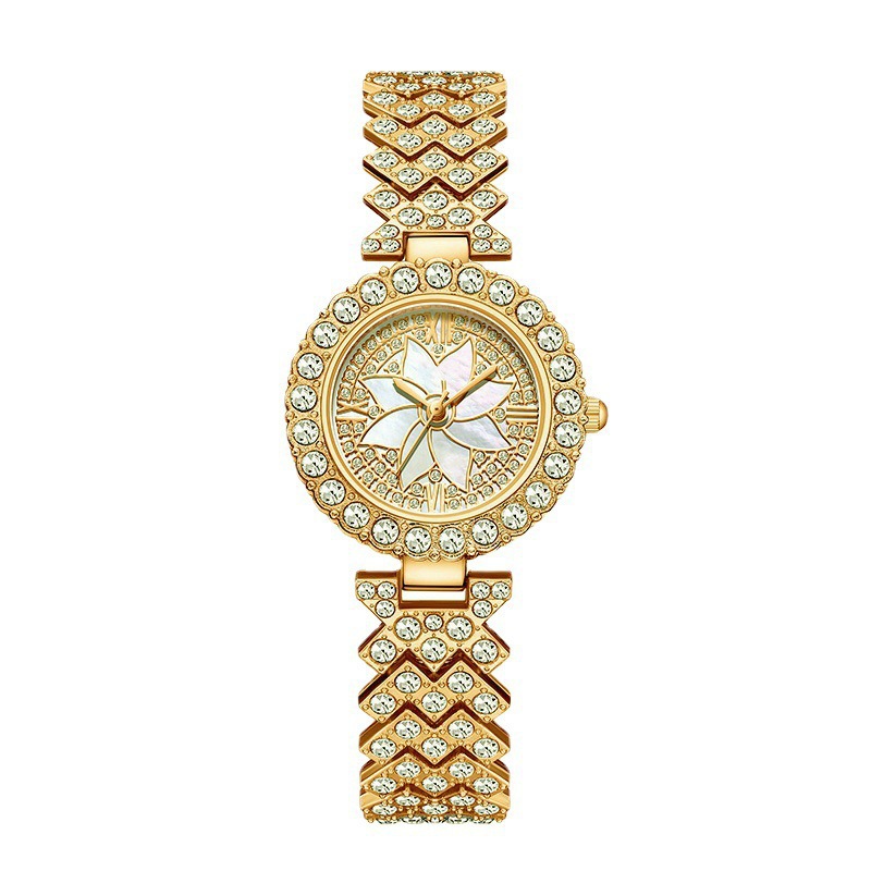 popolare scatola regalo per orologio da donna Orologio al quarzo elegante e di lusso con diamanti incastonati, completo_voghion.com