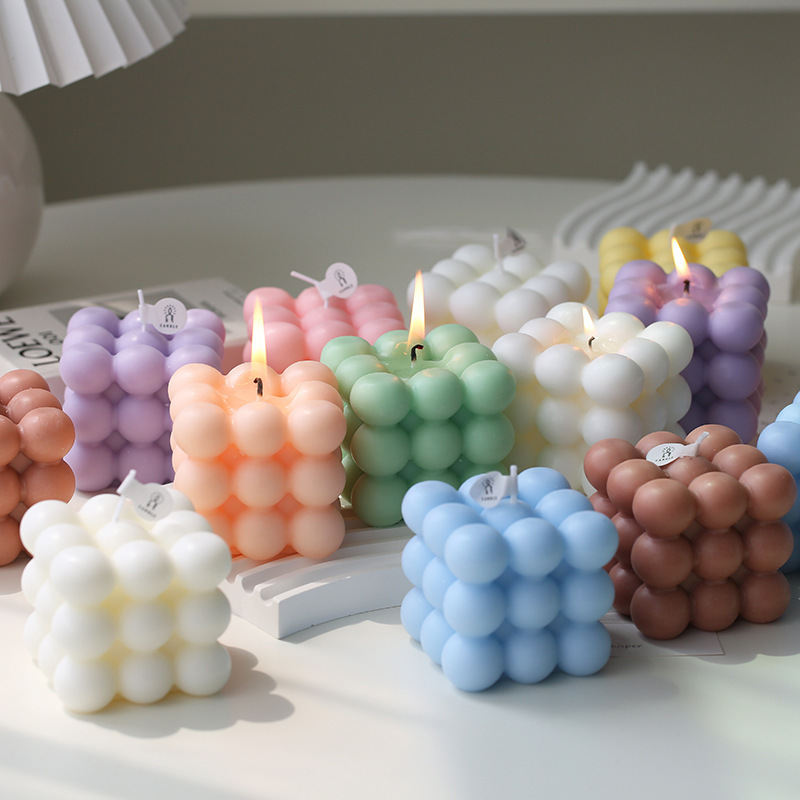 Cross-border ins aromatizante de cera Rubik Cubo atmósfera en línea accesorios de fotos caseros hechos a mano regalos de vacaciones cera de modelado