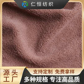 绒布新款 秋冬睡衣家居服蚂蚁绒 现货 180克沙粒绒布针织面料