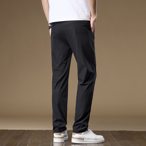 Autumn New Semi-Relaxed Lightweight Business Chilled Silk Micro-Elastic Casual Pants: Lot 522, Size 18 (28-38)
