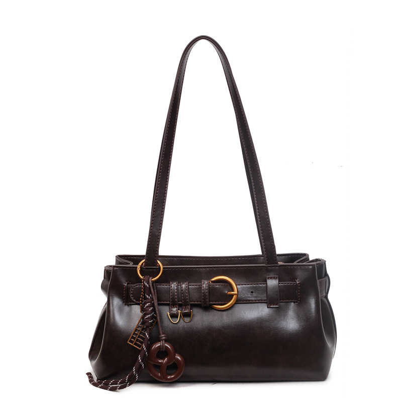 Bolsas de brazo de moda retro transfronterizas para mujeres 2025, otoño y invierno, bolsas de nicho para mujeres, bolsas de hombro simples, bolsas de mano para viajar