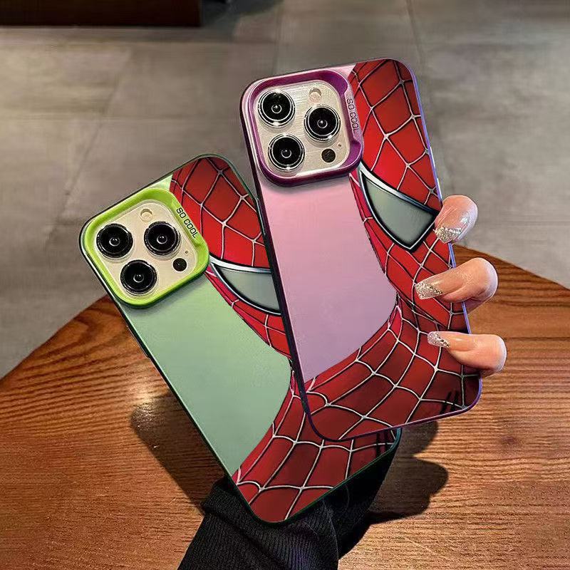 Tide marca araña adecuada para Apple 16Promax funda para teléfono móvil, carcasa de gas de elemento personalizado iPhone15/14/13 texto 12