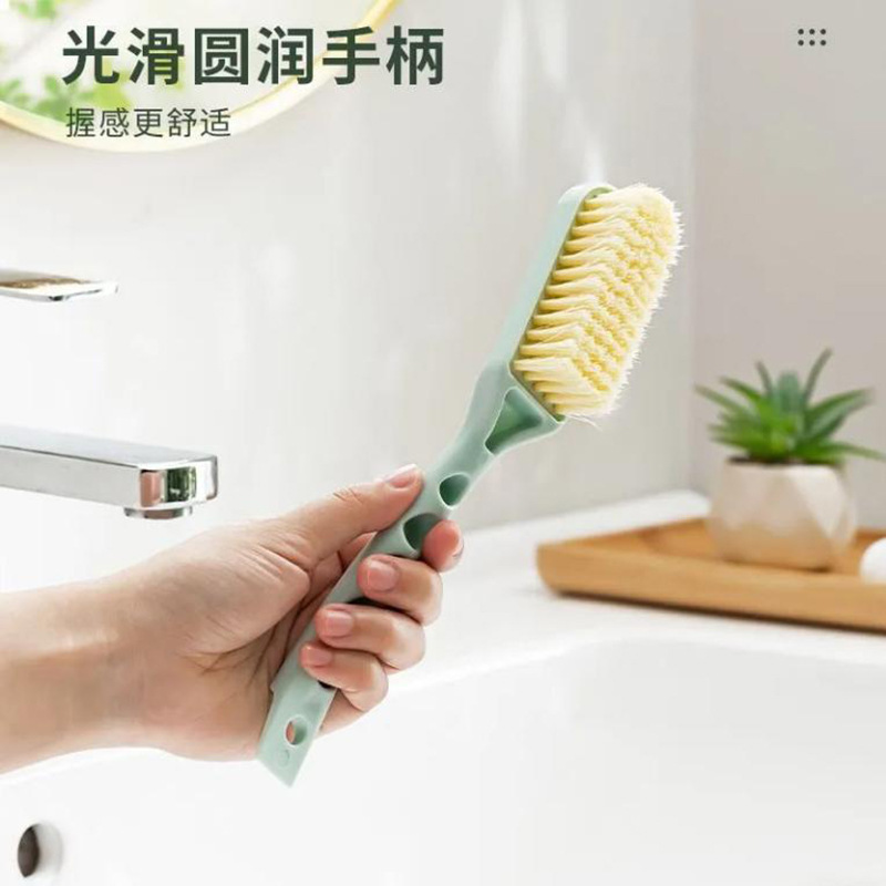 家庭用の長い柄の靴のブラシは掛け式のプラスチックの靴のブラシを洗うことができます。|undefined