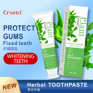 in stock cross-border aloe toothpaste fresh breath clean stain oral care full English foreign trade toothpaste wholesale