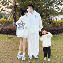 一件代发秋季卫衣服秋冬连帽卫衣亲子装一家三口四口秋装