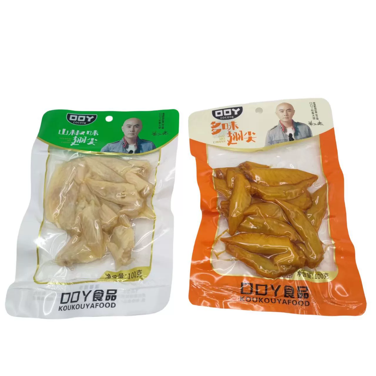 Кукуя кончики куриных крылышек, замоченные в горном перце, разнообразные вкусовые закуски, 100 г, в пакетиках, тушеные закуски для офисного питья и приготовленные закуски, целая коробка, 60 упаковок, оптом