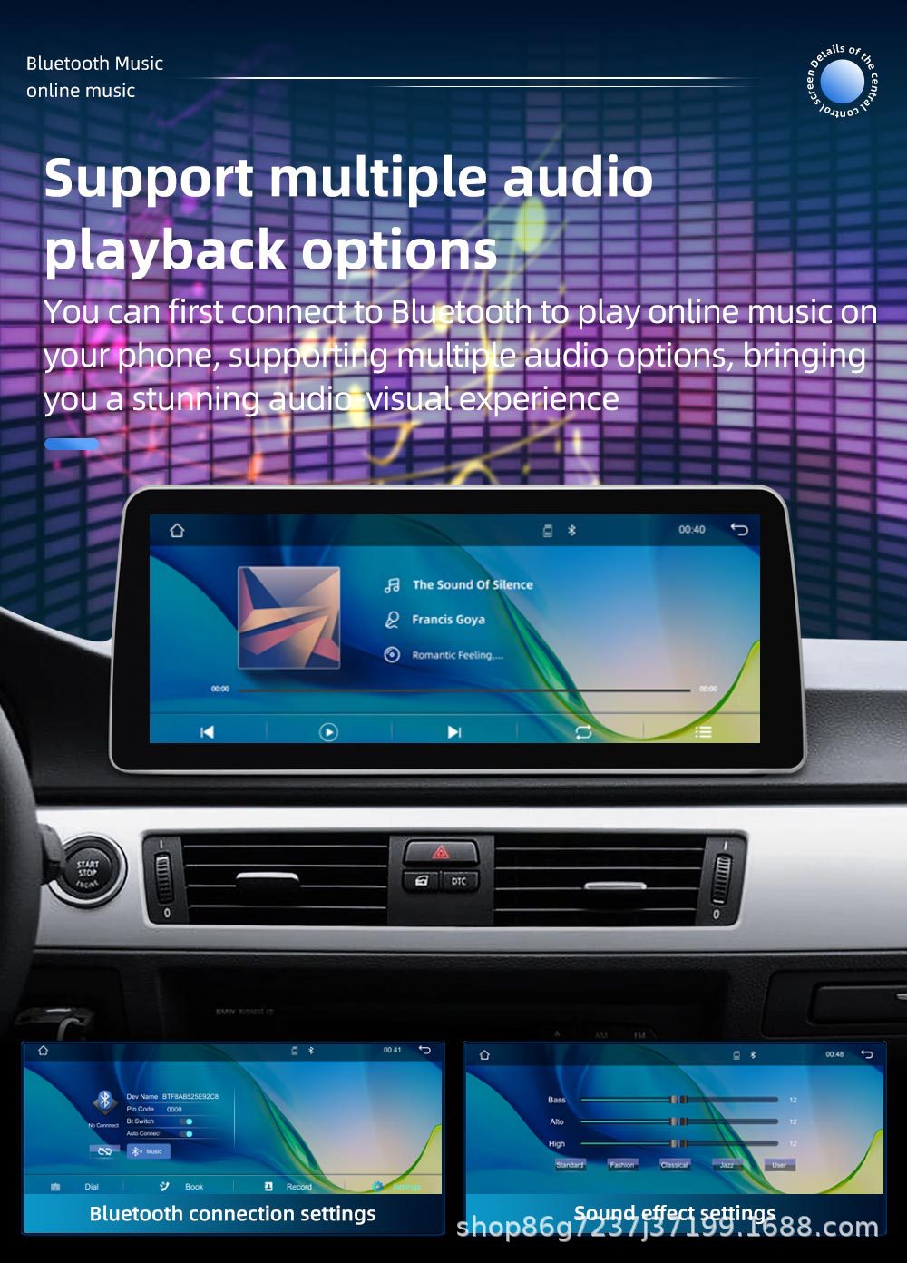 12.3inch Suitable for Bmw 5 Series E60 E61 Android Reversing Camera Car Navigation Gps All-In-One Machine Carplay