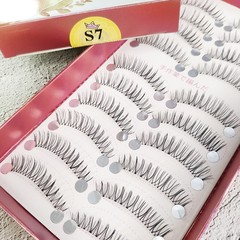 假睫毛批發月兒公主S7十對假睫毛自然長款A05歐美眼尾加長睫毛N21