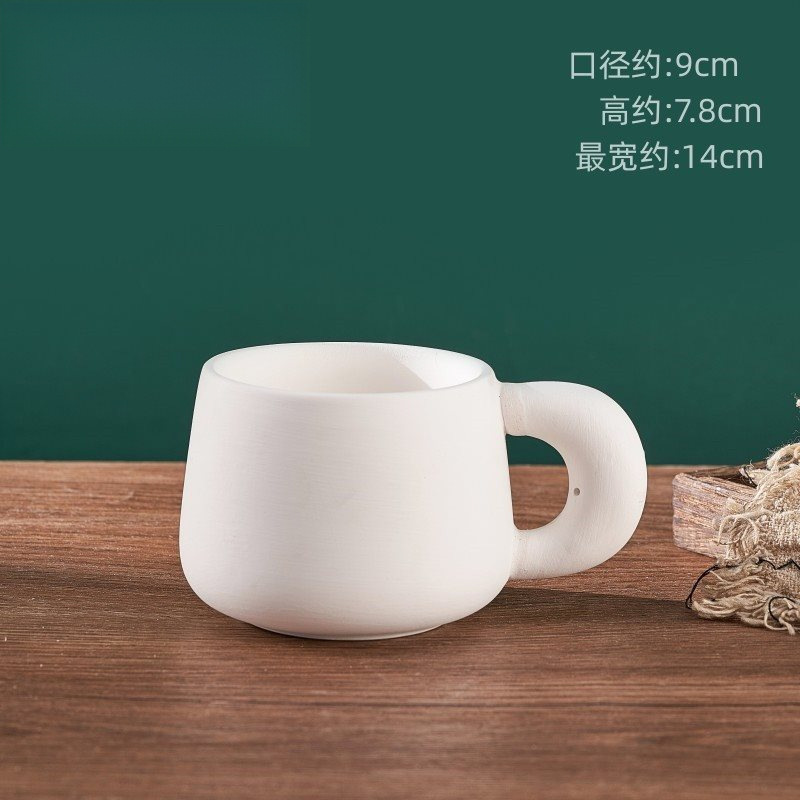 景徳鎮無地カップ陶器 diy 手作り釉下色白胚塗装マグカップ手描き高白粘土無地カップ|undefined