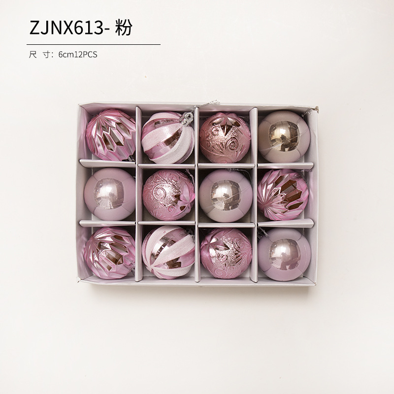 Bola de Navidad árbol de Navidad adornos de decoración colgante de bola de colores accesorios de material de Navidad DIY decoración de Navidad al por mayor