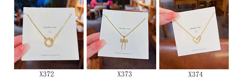 Fashion Heart Shape Butterfly Titanium Steel Plating Pendant Necklace 1 Piece