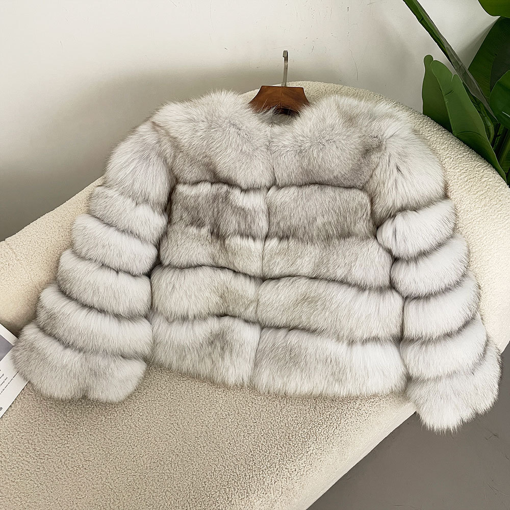 Women's Clothing hot selling winter real fox fur coat women's short fashionable thick warm fur coat_voghion.com