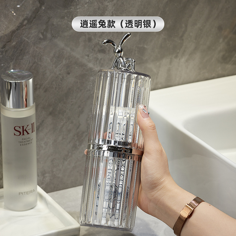 bydoll lujo ligero viaje taza de lavado cepillo de dientes pasta de dientes taza caja de almacenamiento de taza de dientes portátil taza de enjuague bucal