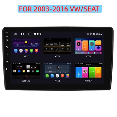 10 düymlük 2003-2016 Volkswagen/Seat Android Böyük Ekranlı Bluetooth MP5 Naviqasiya GPS