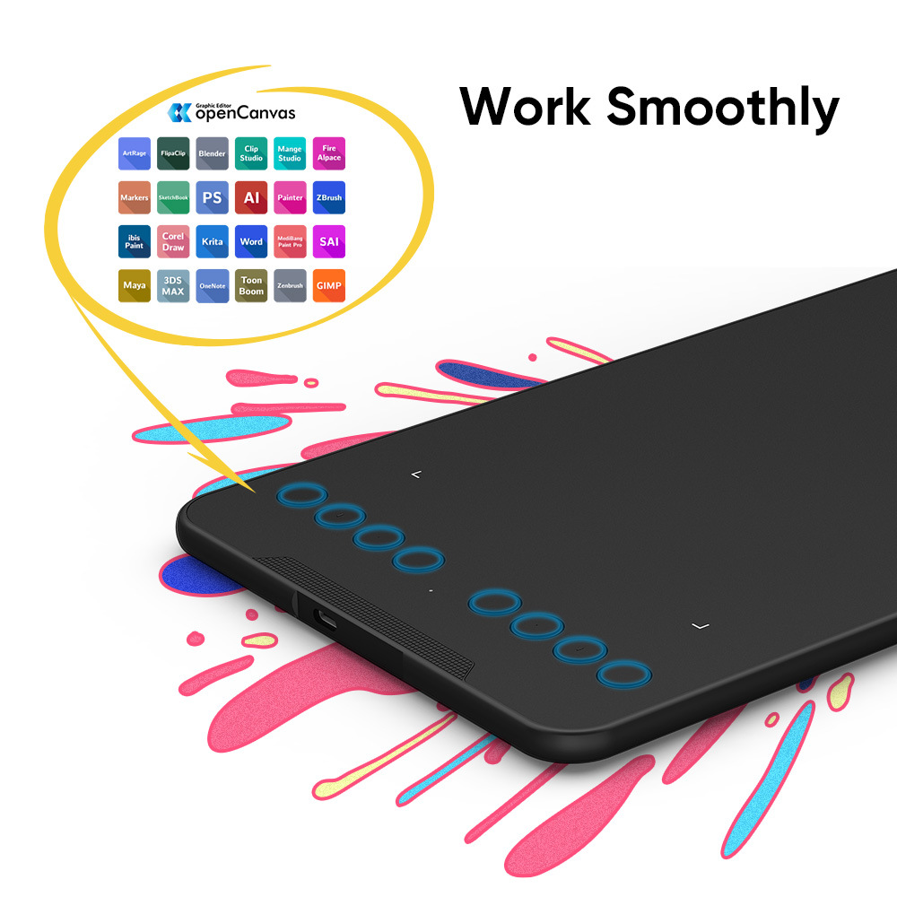 XP-PEN NEW Deco Mini7 V2 Digital Graphic Drawing Tablet 16K 3
