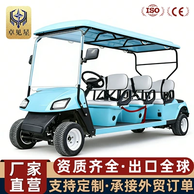 Golf Carts with 6 Seats and 8 Seats for Sales Offices, Property Tours, Tourist Attractions, Sightseeing, Guesthouses, and Hotels