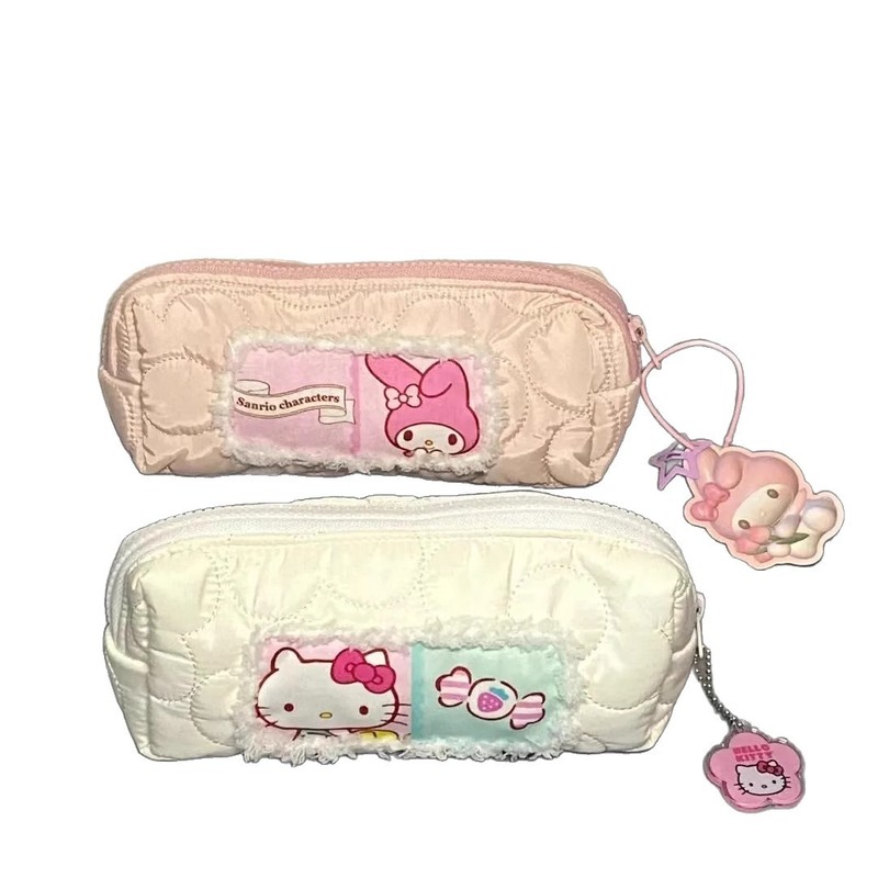 ハローキティ 超かわいい スイートハローキティ メロディーガールシリーズ ペンケース 大容量 文具収納バッグ|undefined