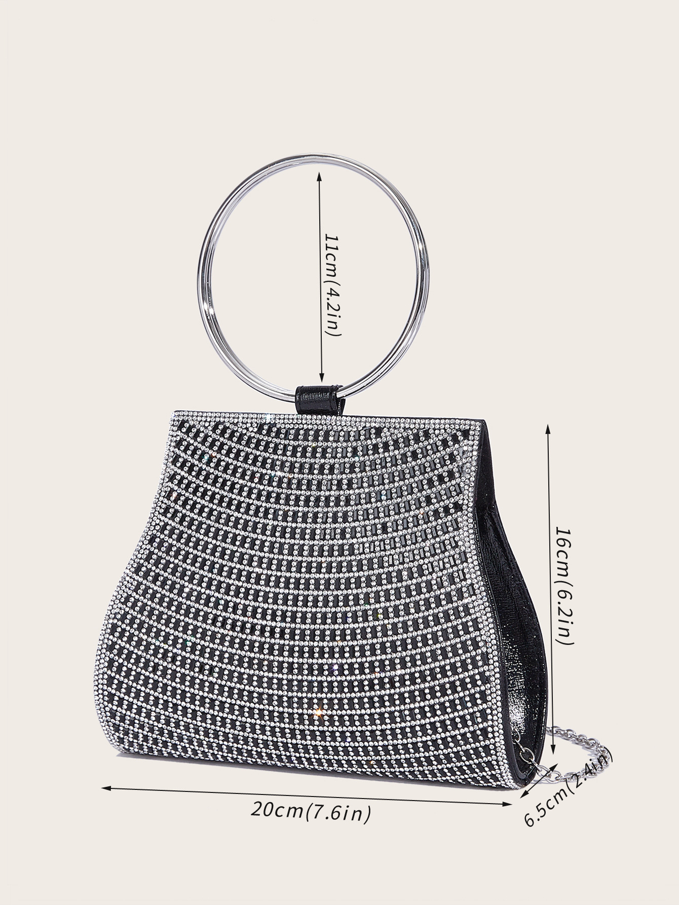 Pu Leather Solid Color Shell Evening Bags display picture 12