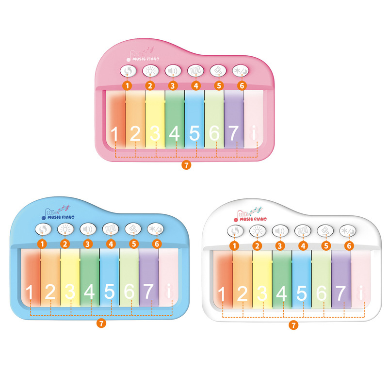 Cross-Border Children's Music Mini Pocket Finger Piano Toy Multifunctional Touch Light Electronic Keyboard Toy Cross-Border Children's Music Mini Pocket Finger Piano Toy Multifunctional Touch Light Electronic Keyboard Toy