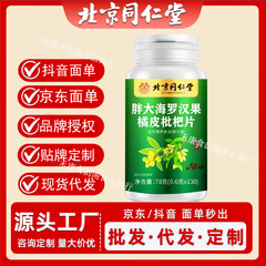 北京同仁堂朕皇胖大海罗汉果橘皮枇杷片120片便携易吸收现货批发
