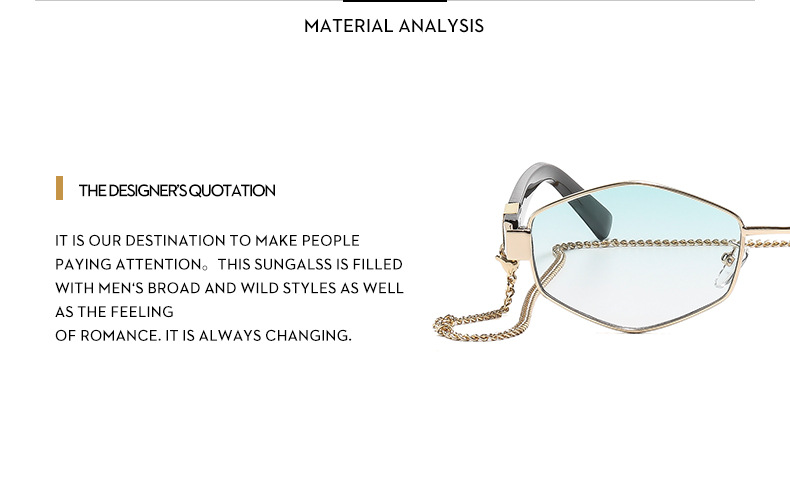 Modische Polygonale Sonnenbrille Für Damen Kleine Form_voghion.com