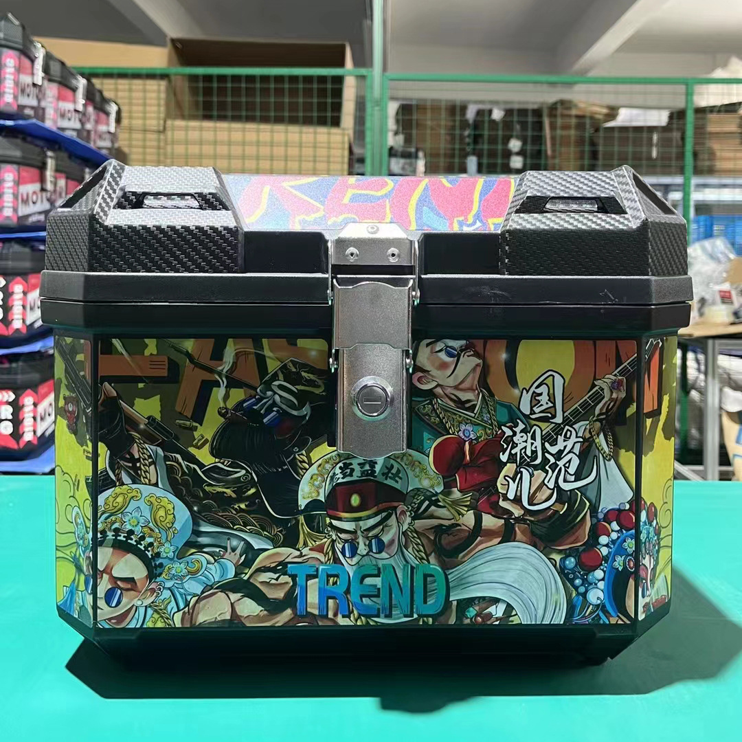 Electric car storage box motorcycle takeaway tail box battery car trunk large large capacity thick durable universal
