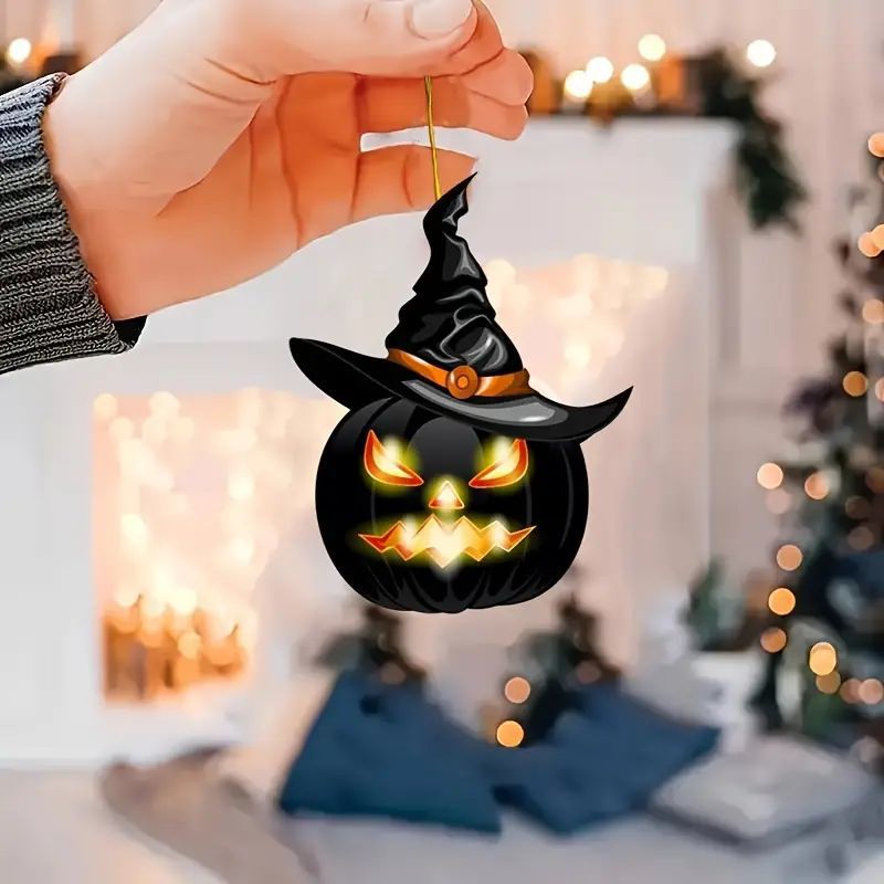 Halloween encantador calabaza colgante de vacaciones acrílico plano transfronterizo nuevo colgante interior colgante de fiesta colgante