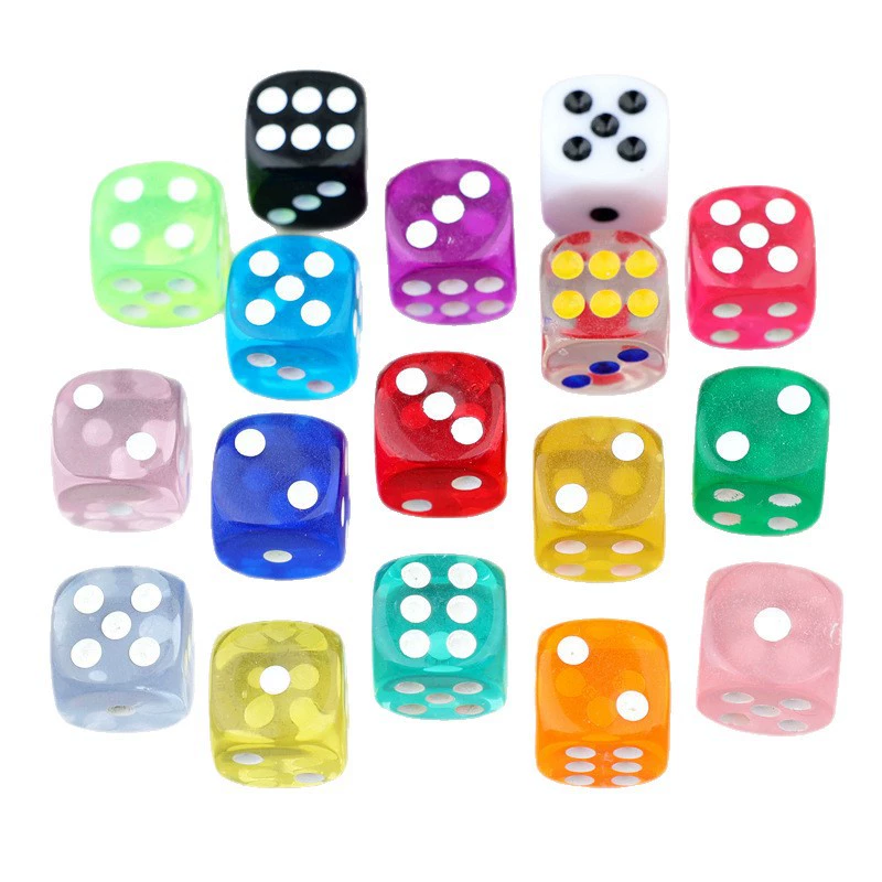 Аcrylic plastic dice