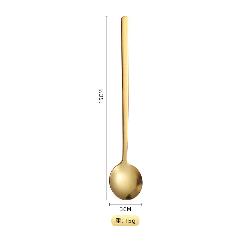 15cm 원형 스푼 골드(고급 모델)