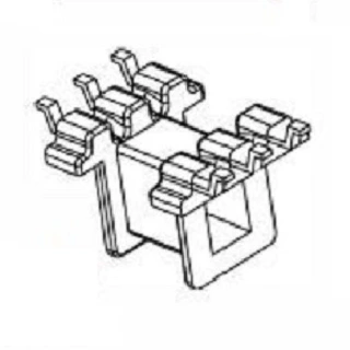EE8.3变压器骨架EE8.3贴片骨架EE8.3单槽卧式3-3