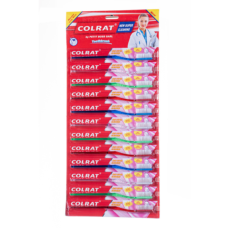 Cepillo de Dientes de Cerdas Duras 12 piezas de Limpieza Profunda para Adultos