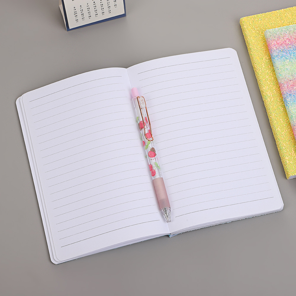 Nuevo cuaderno de notas de diafragma transparente portátil diario de personalidad regalo de regalo para estudiantes de papelería