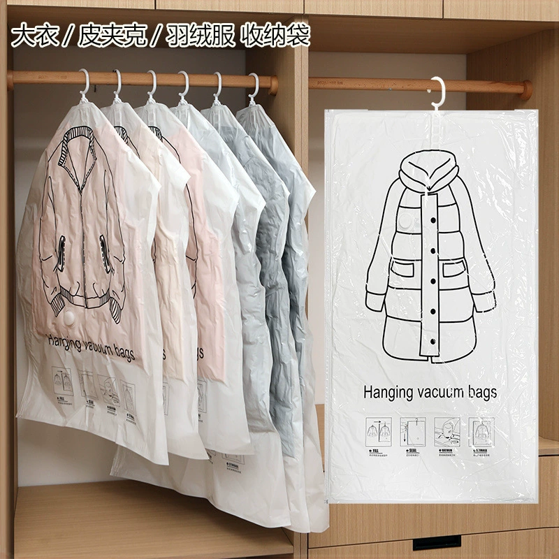 Storage bag, down jacket