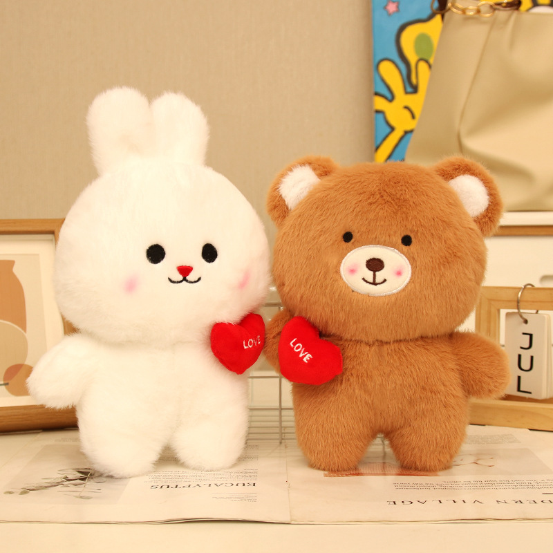 Cute Plush Silly Plush Toy, Heart-Warming Bear Gift, Couple Bear Doll, Doll Toy for Friends