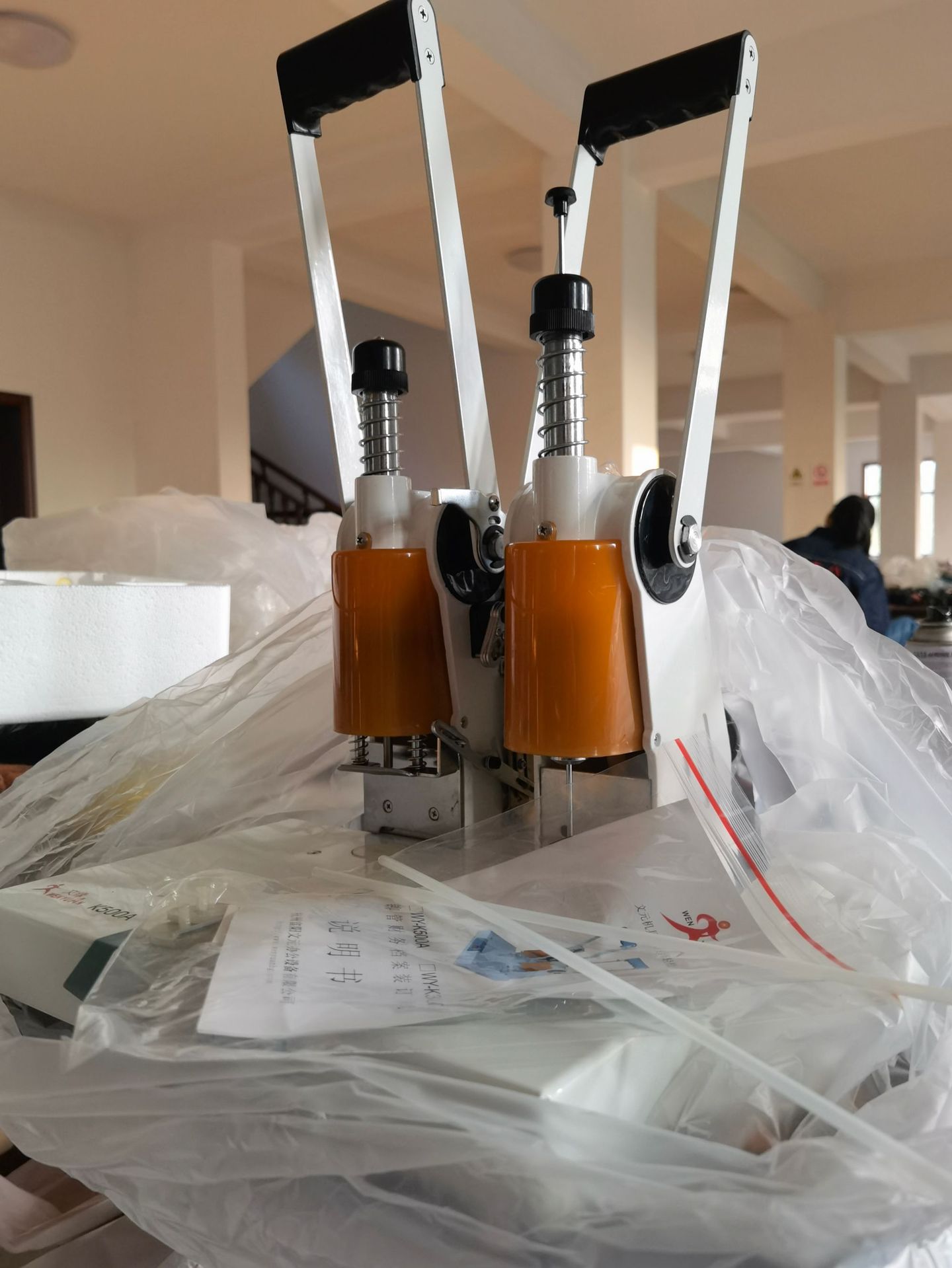 銷售及維修 文緣K500A打孔裝訂機 文元DK50電動熱熔鉚打孔裝訂機