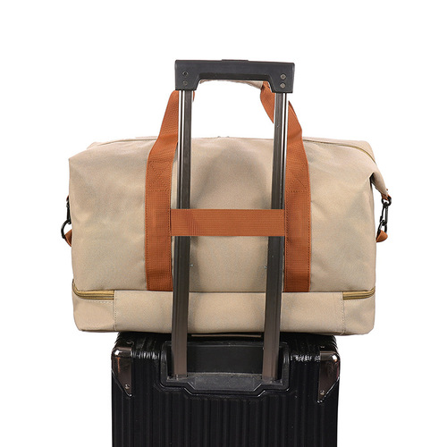 Cross-border travel bag, wet and dry separation, fitness bag, short-distance sports handbag, boarding bag, outdoor luggage storage bag