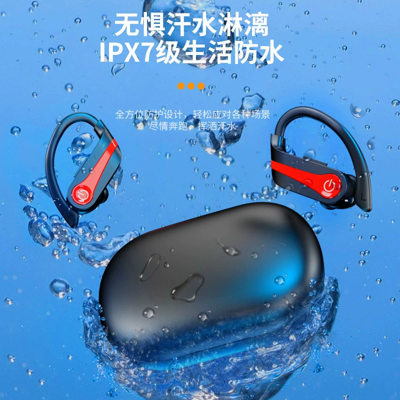 Популярная беспроводная Bluetooth-гарнитура AI-переводчик Q63, спортивная модель для бега с держателем за ухо, шумоподавлением и сверхдлительным временем работы аккумулятора