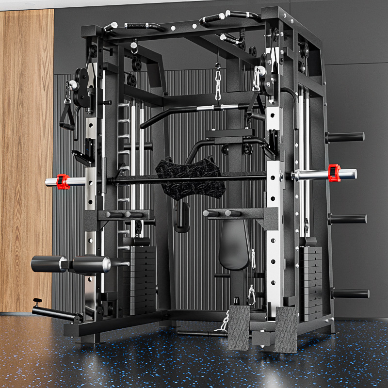 スミス マシン 総合トレーニング器具 フィットネス機器 フライングバード ラック ホーム用 スクワット プレスラック コンビネーションセット|undefined