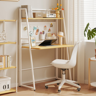 Folding Desk Small Apartment Home Computer Desk Bedroom Bedside Table Simple Rental Room Student Learning Hole Board