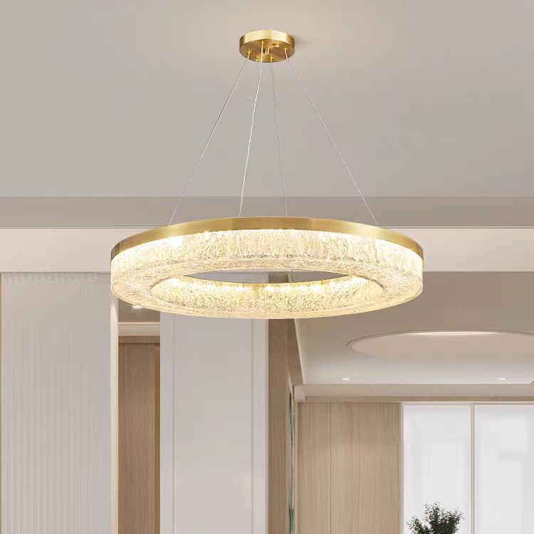 Todo bronce italiano minimalista lámpara de sala de estar nórdica lujosa atmósfera sala de dormitorio principal diseño simple lámpara de resina de villa