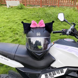 Kuromi Ear Helmet Decoration Motorcycle Helmet Accessories Ski Helmet Universal