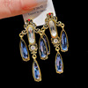 Silver needle, retro advanced earrings from pearl, high-quality style, bright catchy style, wholesale
