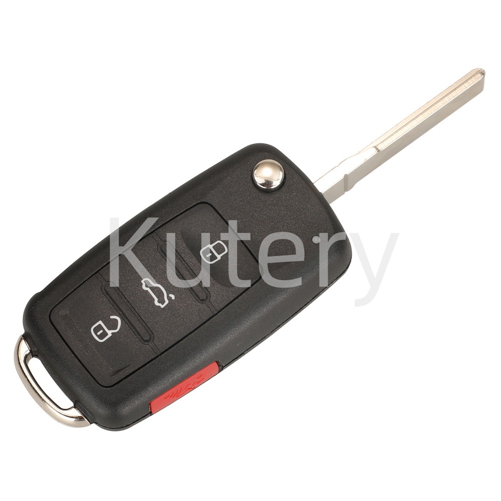 Suitable for Volkswagen 4-Button Smart Folding Remote Control Car Key 315 Frequency Mqb48 Chip 5K0837202Bp
