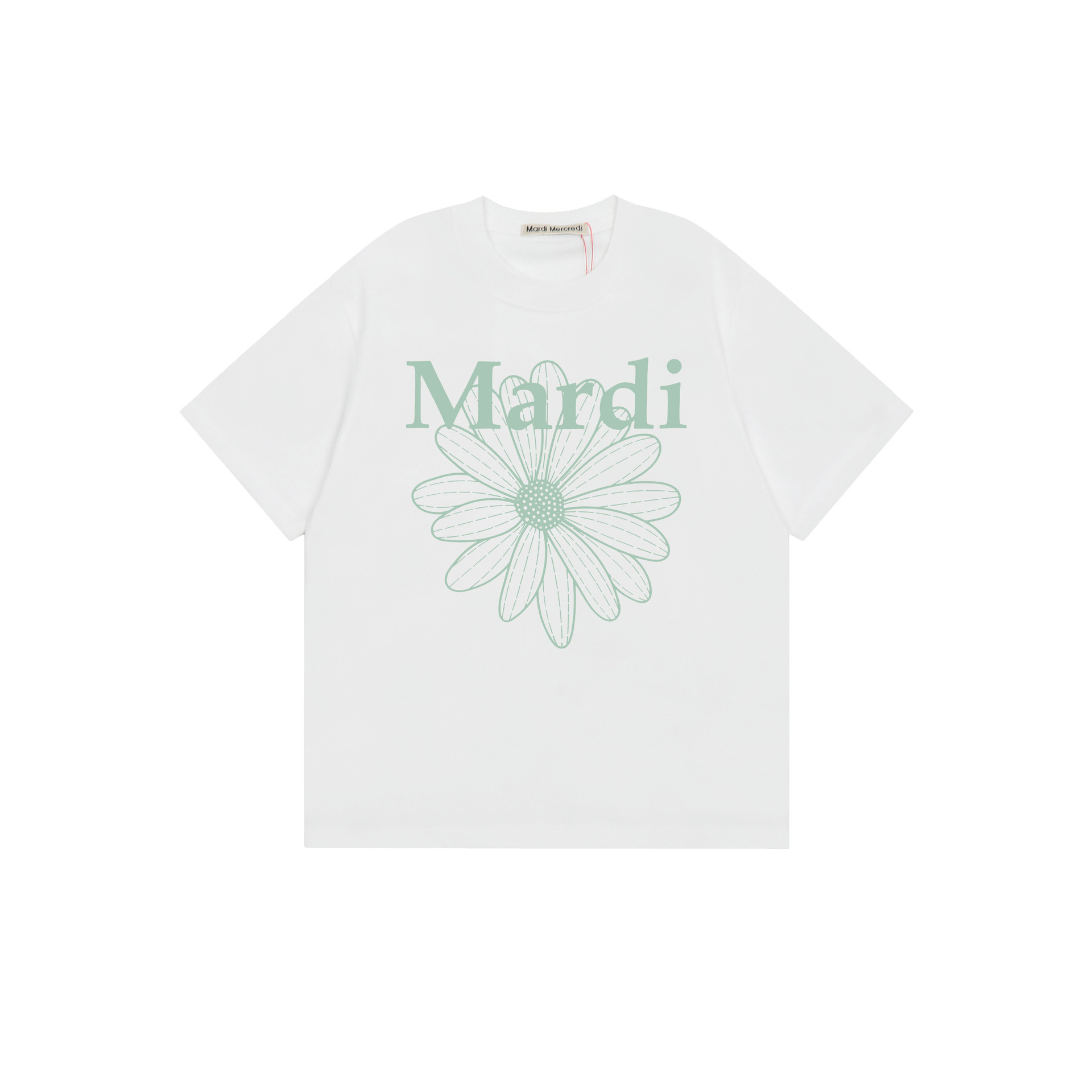 2025 新マルディ半袖右肩スリムフィットゴールドハイシルバー同スタイルデイジードックスフード犬 Tシャツホットガール着用