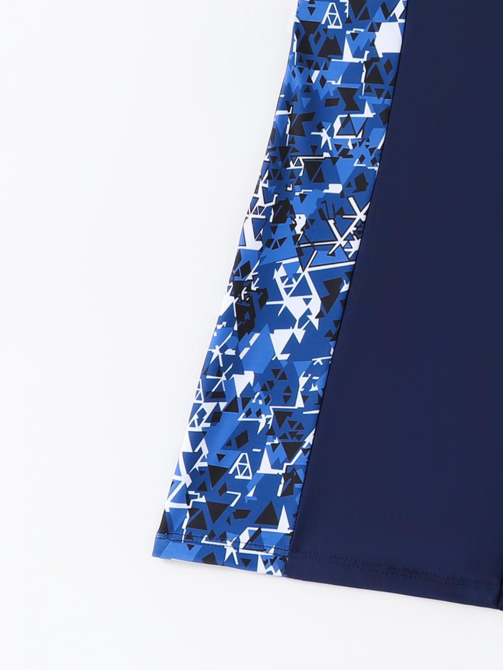 商品详情图_2025跨境亚马逊速卖通运动连体运动平角裤泳衣纯